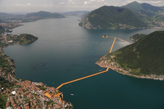 پل های شناور دریاچه ی آیسئو ایتالیا