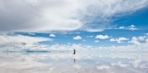 سالار دیونی , دریاچه آیینه ای در بولیوی