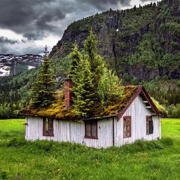 یک خانه در حومه شهر، نروژ