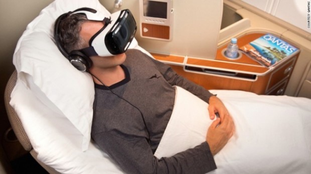 نمایی از هواپیماهای مسافر بری در آینده، صندلی فوق العاده راحت با تکنولوژی VR