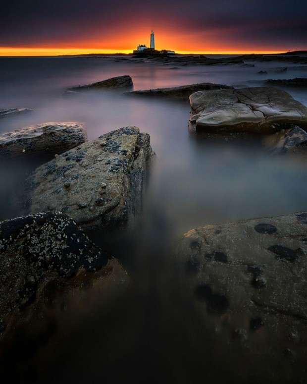 فانوس دریایی سنت مری، جزیره بِیت، انگلستان