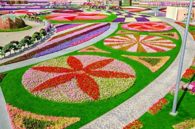 باغی مجلل و پر زرق و برق در دبی