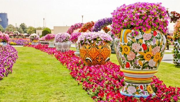 باغی مجلل و پر زرق و برق در دبی