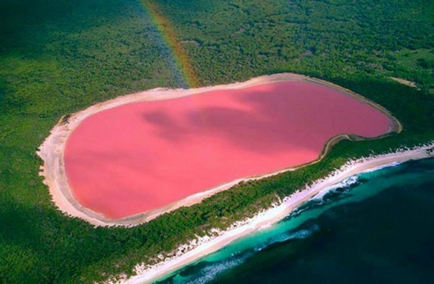 دریاچه صورتی رنگ هیلر , استرالیا