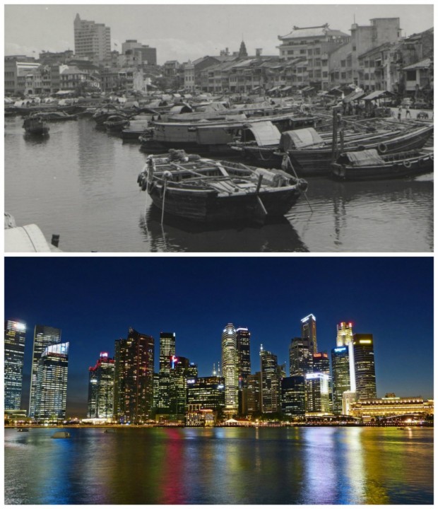 سنگاپور: دهه ی 1960 میلادی در مقایسه با حال حاضر