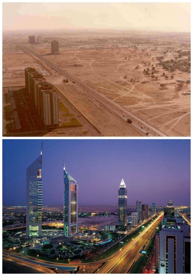دبی، امارات متحده عربی: دهه ی 1980 میلادی در مقایسه با حال حاضر