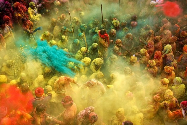 هولی، فستیوال رنگ ها، هند