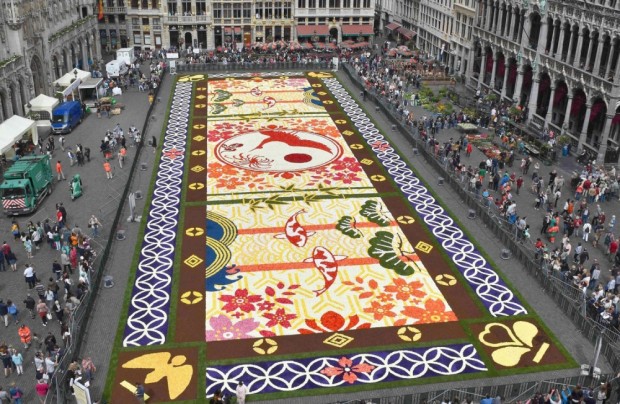 فستیوال فرش گل بروکسل، بلژیک