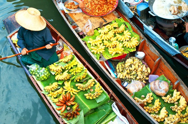 بازار های شناور، تایلند