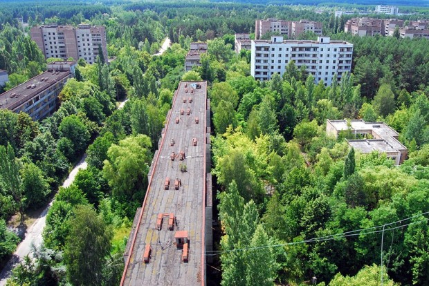 جدال طبیعت و تمدن، شهر متروکه پریپیات (شهر هسته‌ای یا رادیواکتیوی)، اوکراین