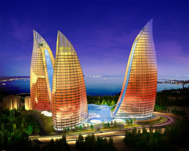 برج‌های شعله، آذربایجان
