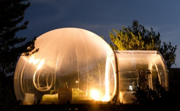 هتلی به شکل حباب در فرانسه