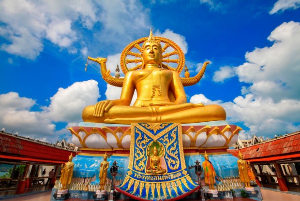 مجسمه بودای طلایی ، جزیره سامویی، تایلند