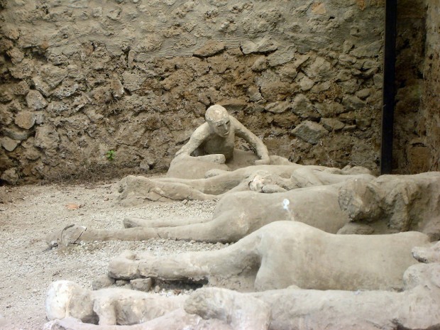 آثار بدست آمده از شهر باستانی پمپئی، ناپل، ایتالیا